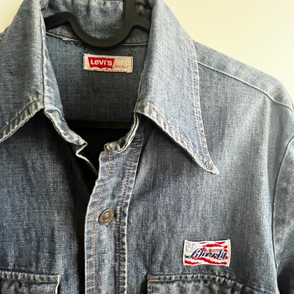 Vintage 70s Levi's Liberty Blue Denim Shirt/Jacket - Picture 9 of 11